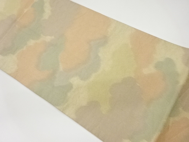 抽象雲模様織り出し全通袋帯